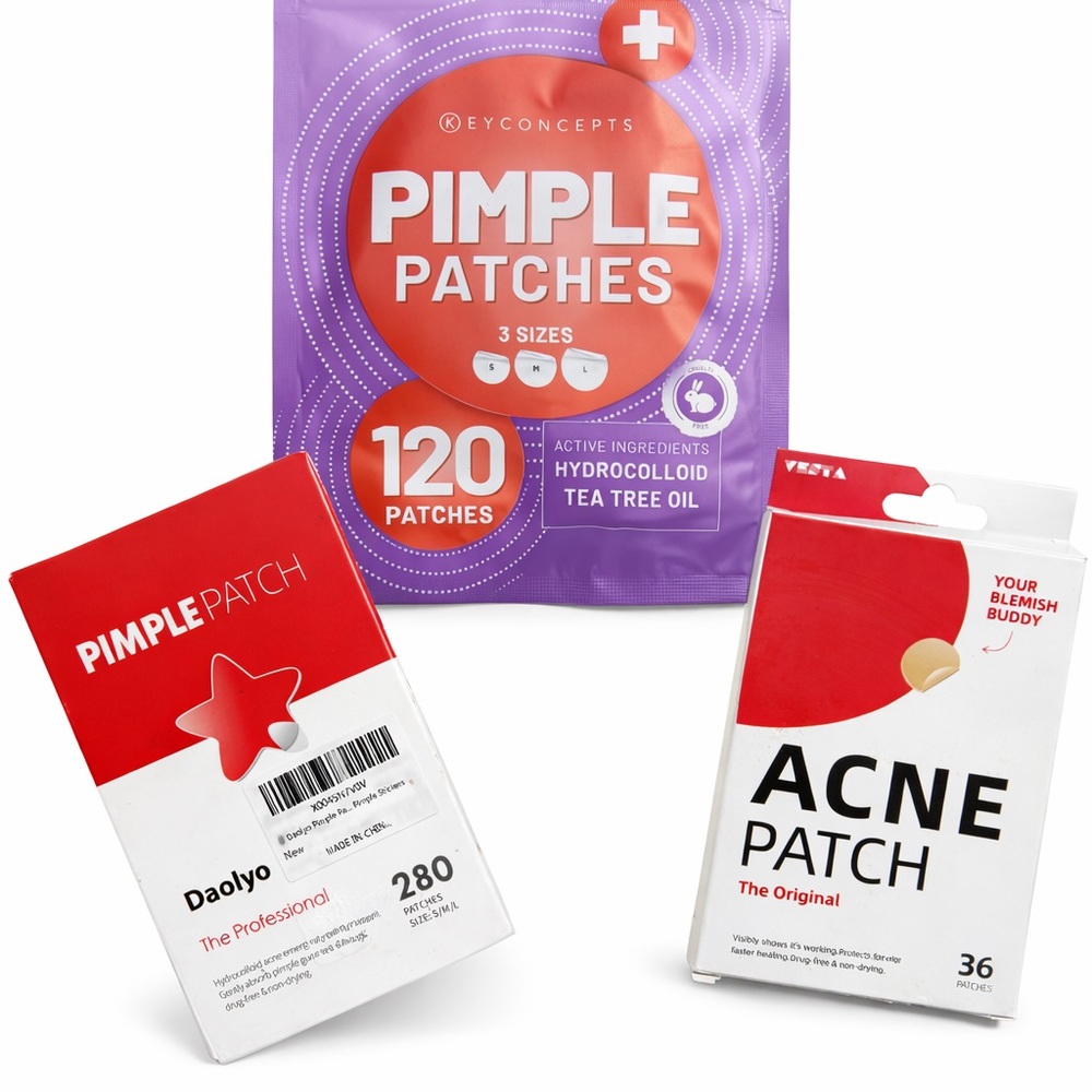 x3 Pimple Patches - 3 Sizes + Star Design - 436 Total - with Tea Tree Oil